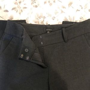 Ann Taylor pencil cropped work pant. These are size 8 in charcoal.